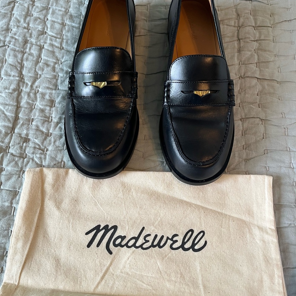 Madewell Women’s The Grayson Penny Loafer - Size 8.5 - Black